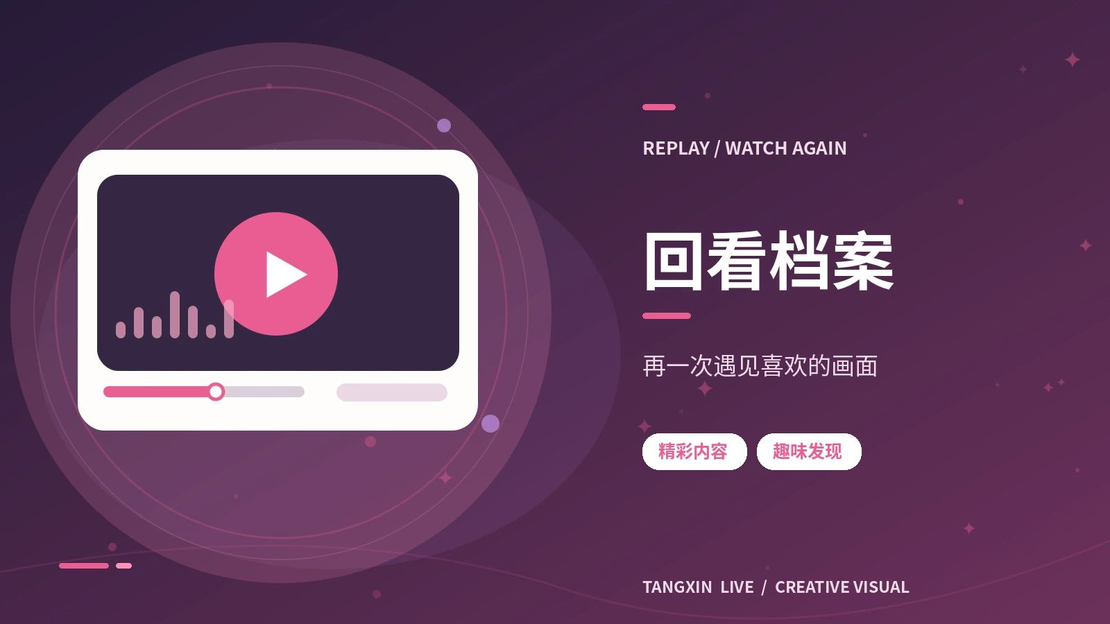 作品回顾栏目视觉